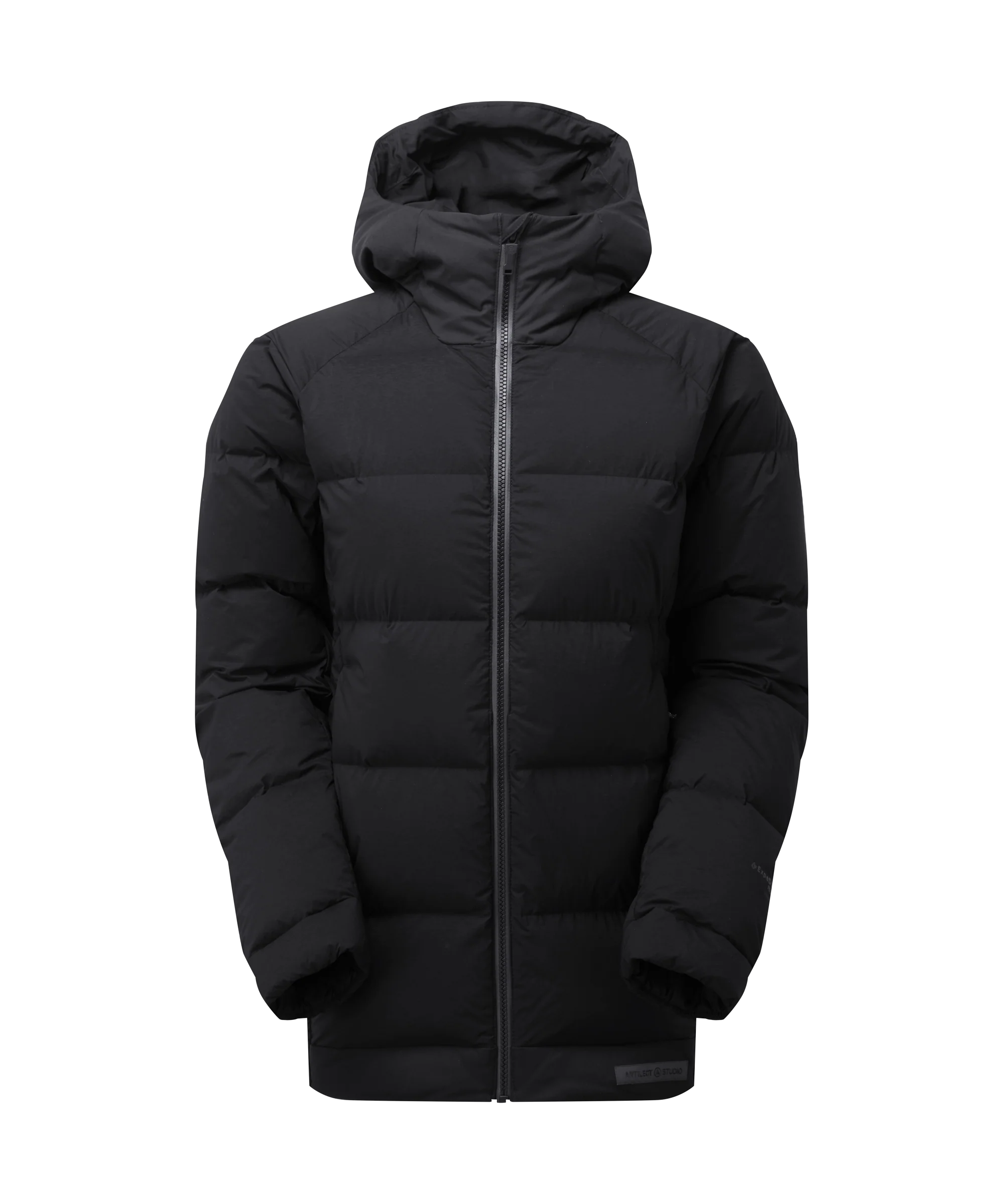 Womens High AF Down Stretch Parka - Black