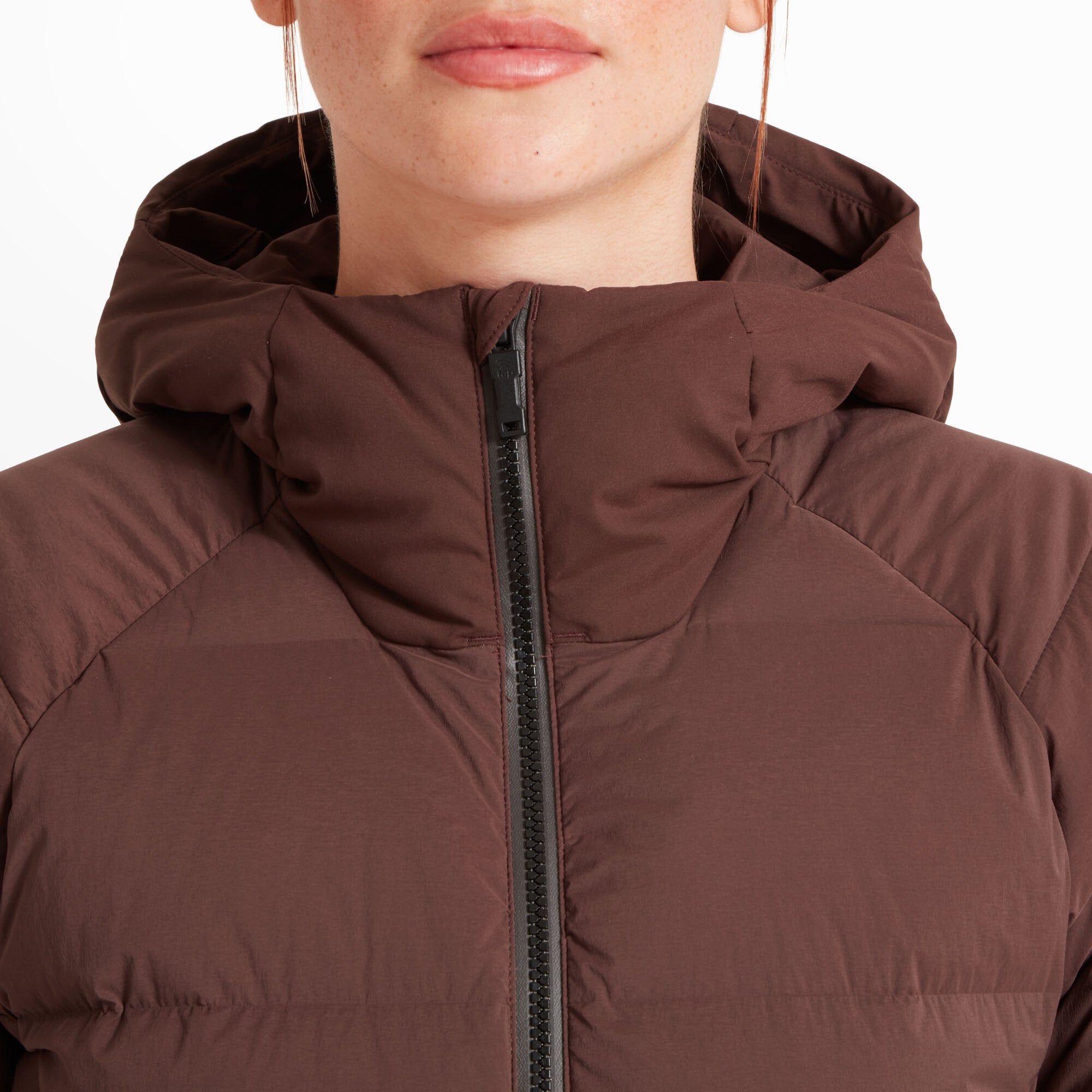 Womens High AF Down Stretch Parka - Amaranth