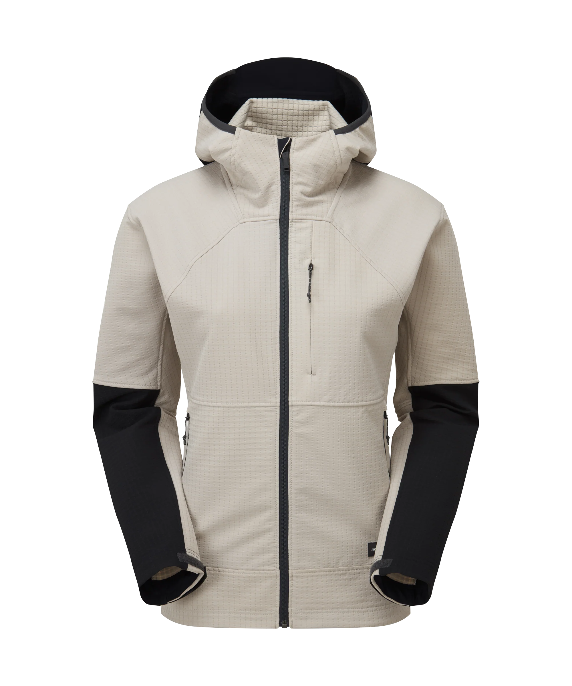 Womens Intersect Doubleweave Jacket - Dove Grey/Black