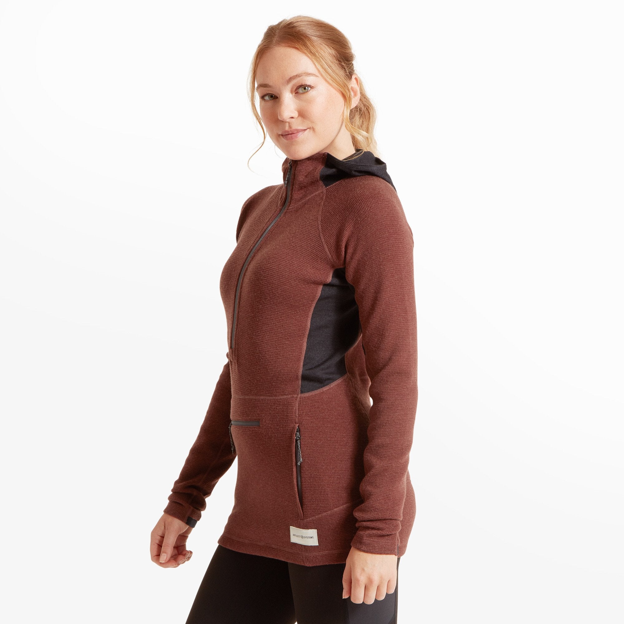 Womens Sundown 250 Half Zip Top - Andorra/Black